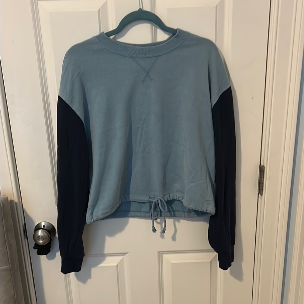 La Hearts Blue and Black Relaxed Hoodie